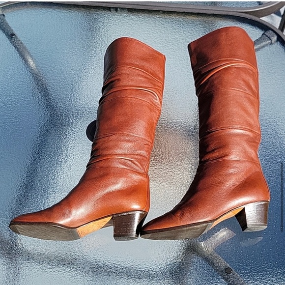 Vintage Gucci Leather Riding Pull On Boots - Picture 10 of 16